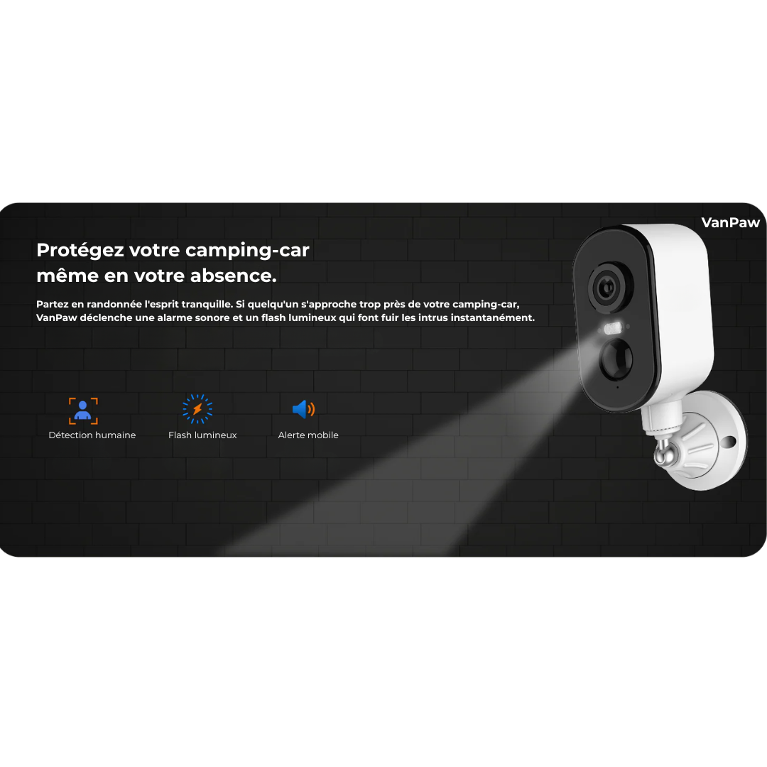 VanPaw — Caméra 4G + Carte SD 32GB + SIM offerte